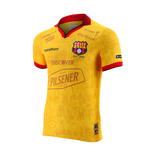 Barcelona SC Centennial Commemorative Jersey – 100 Years Edition Men's with Sponsors