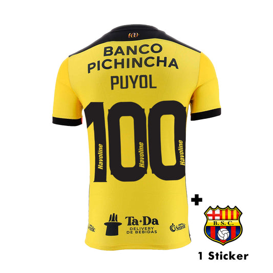 Official barcelona sporting club ecuador 2025 centennial edition men's Puyol jersey
