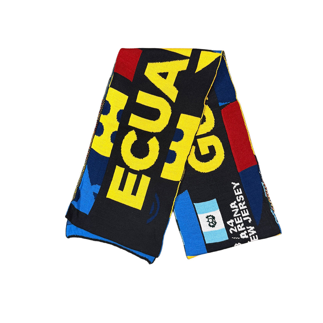 Ecuador vs. Guatemala Commemorative Scarf (Vibrant Yellow Edition