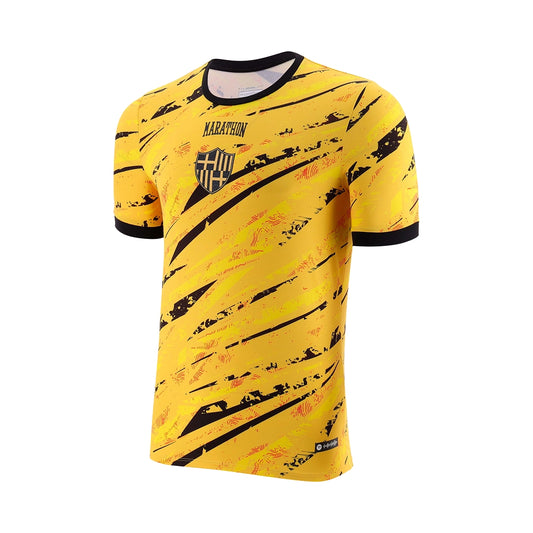 Barcelona Sporting Club Ecuador men's 99th anniversary pre-match t-Shirt yellow/black