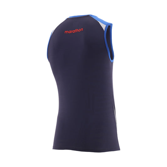 BVD Oficial de Entrenamiento FEF 2026 | Camiseta Sin Mangas Ecuador (Azul Marino)