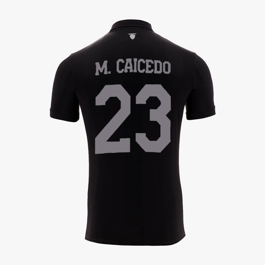 Camiseta Oficial Ecuador FEF 100 Años – Edición Limitada Caicedo Centenario Negra para Hombre