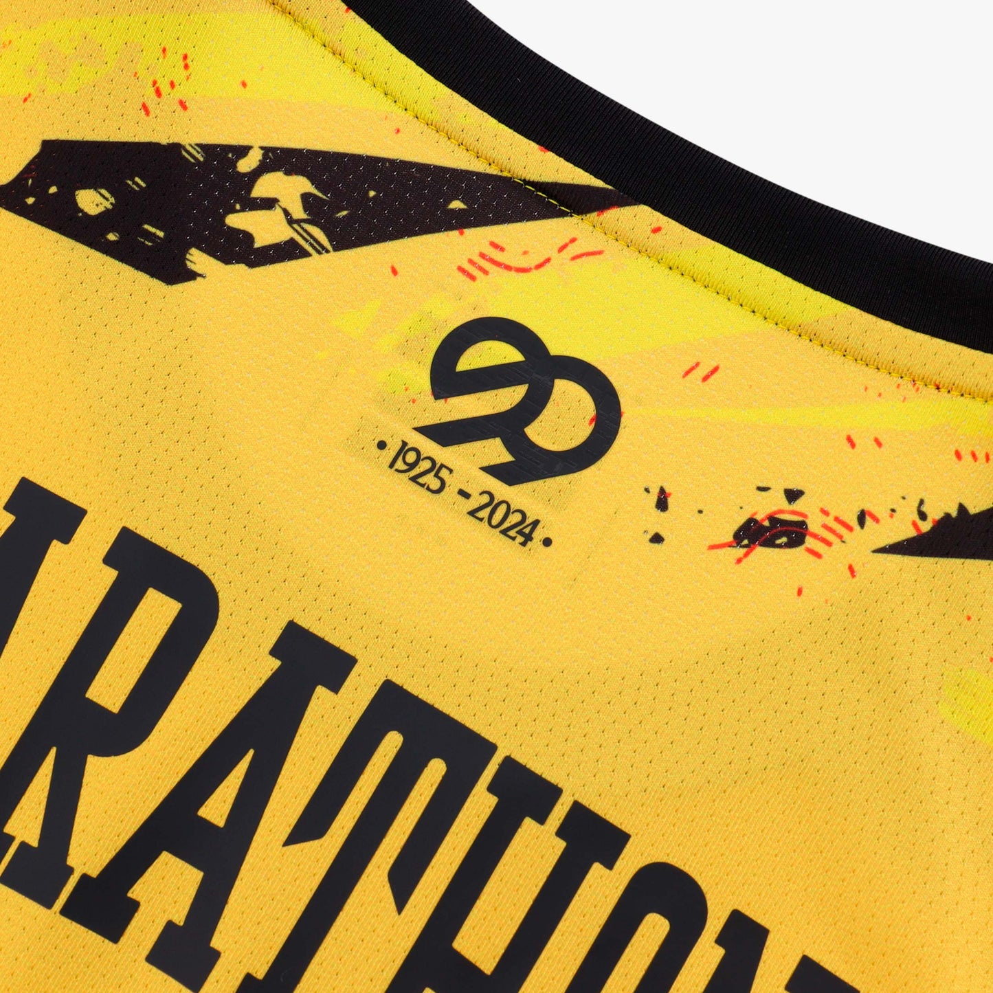 Barcelona Sporting Club Ecuador men's 99th anniversary pre-match t-Shirt yellow/black