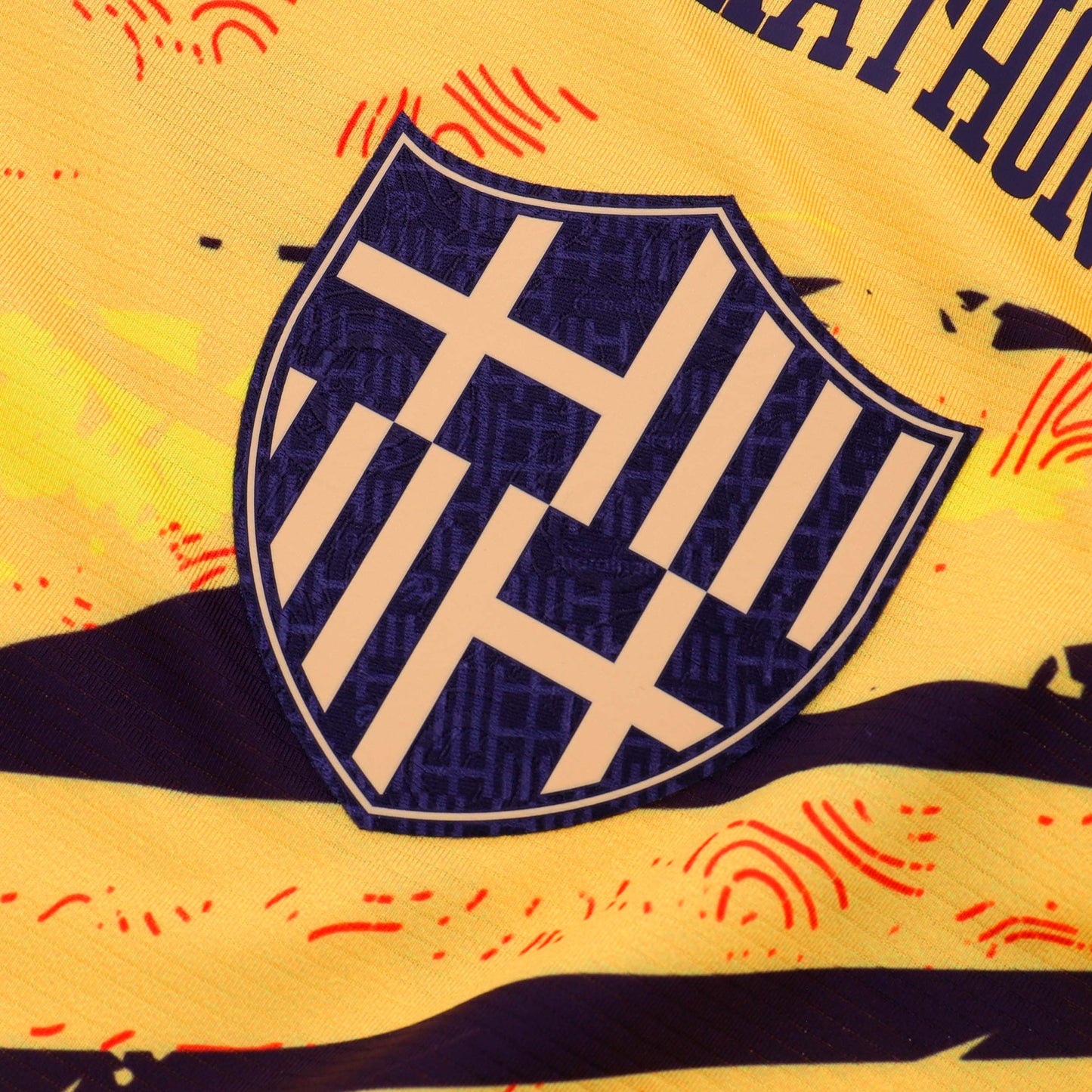 Barcelona Sporting Club Ecuador men's 99th anniversary pre-match t-Shirt yellow/black