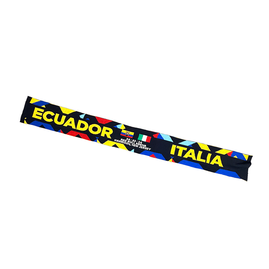 Ecuador vs. Italy Commemorative Scarf (Graphic Yellow Edition)