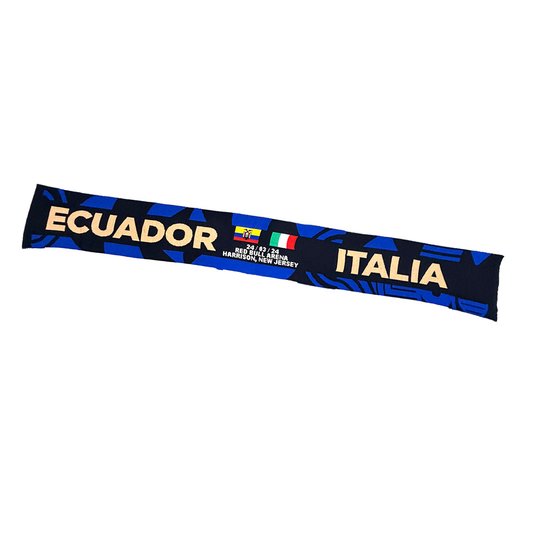 Ecuador vs. Italy Commemorative Scarf (Blue & White Edition)