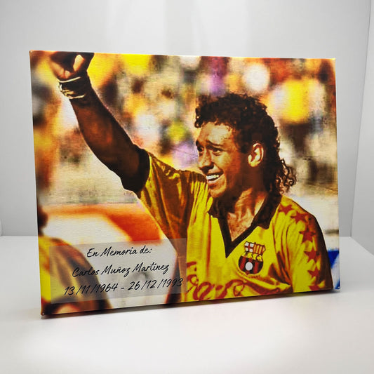 Cuadro en lienzo conmemorativo Carlos Muñoz