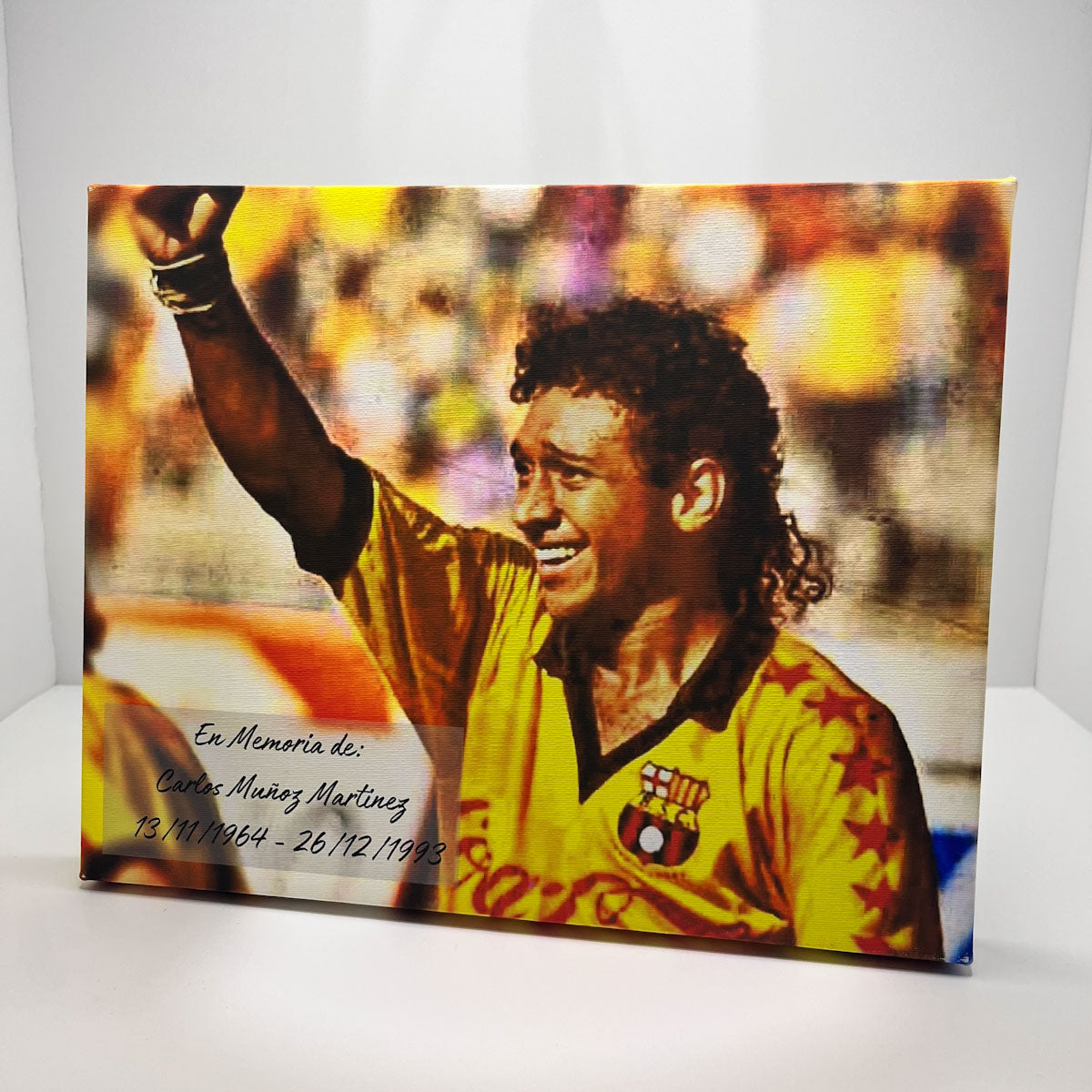 Cuadro en lienzo conmemorativo Carlos Muñoz
