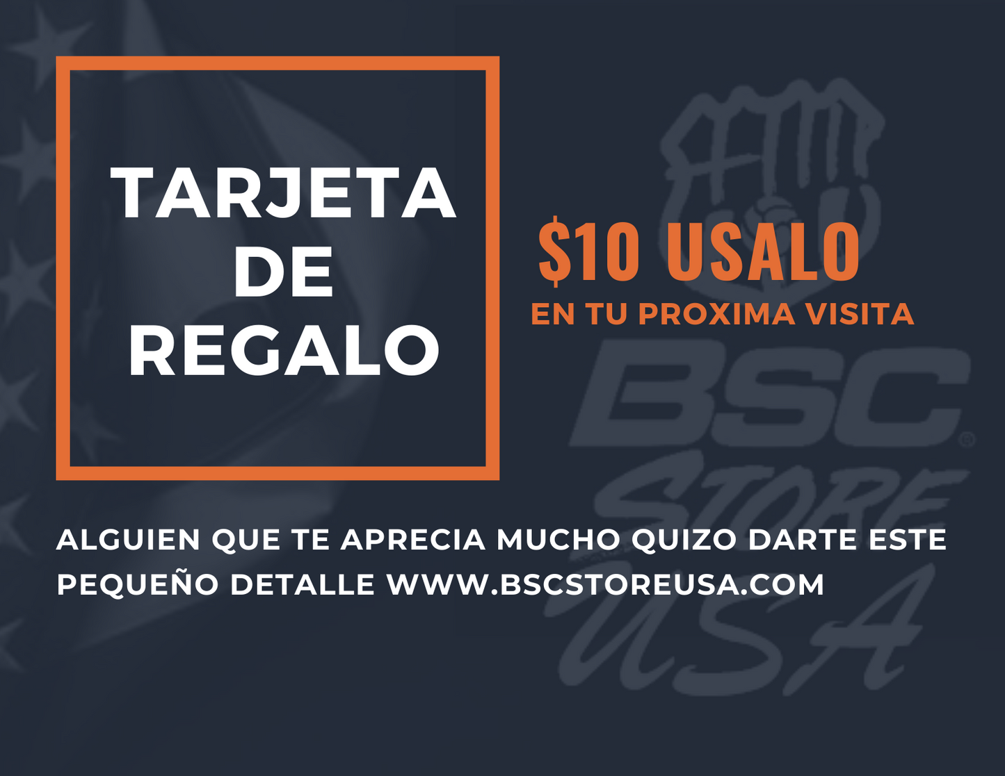 Tarjeta de Regalo BSC Store USA