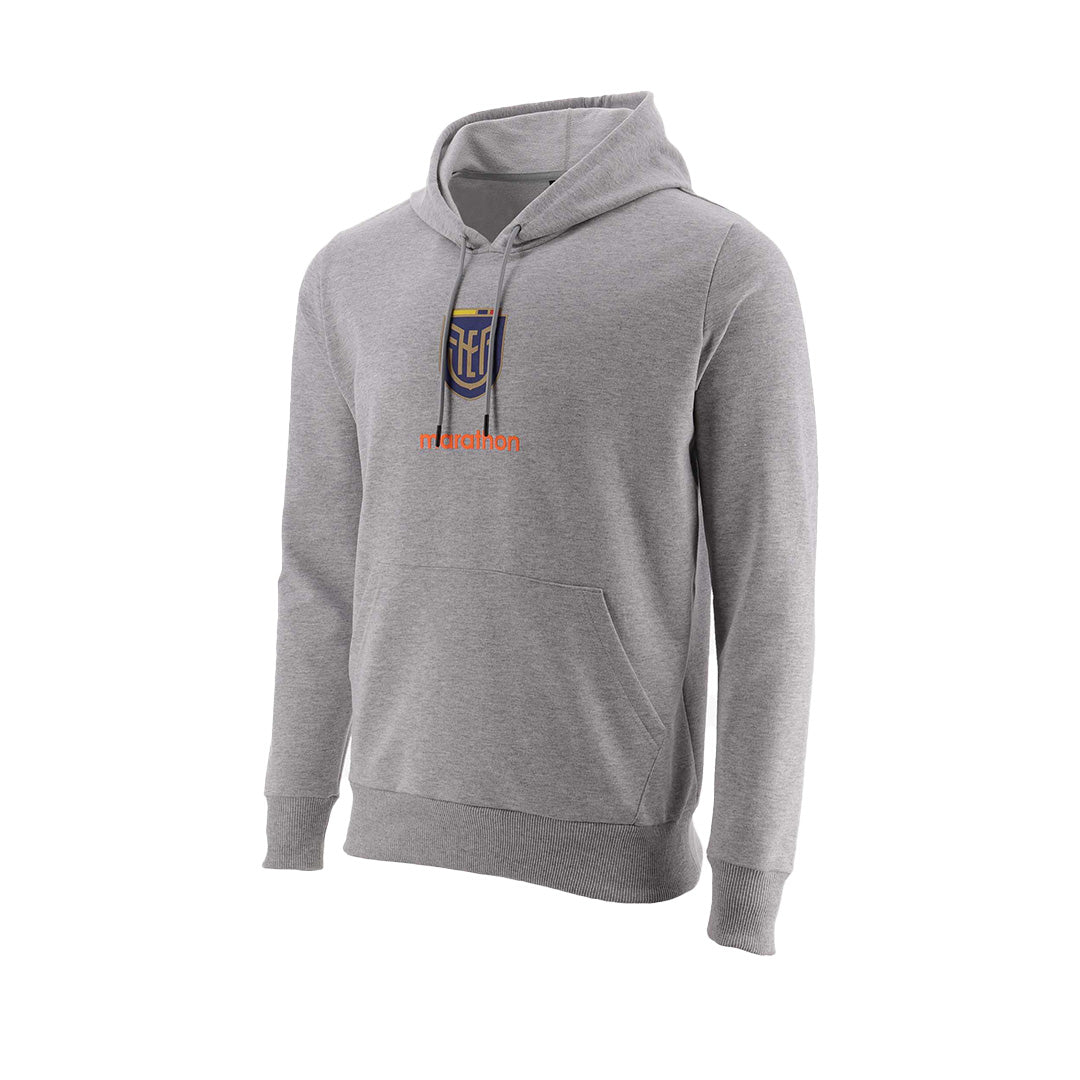 Sudadera deportiva oficial de maratón de la selección nacional de fútbol de Ecuador para hombre color gris