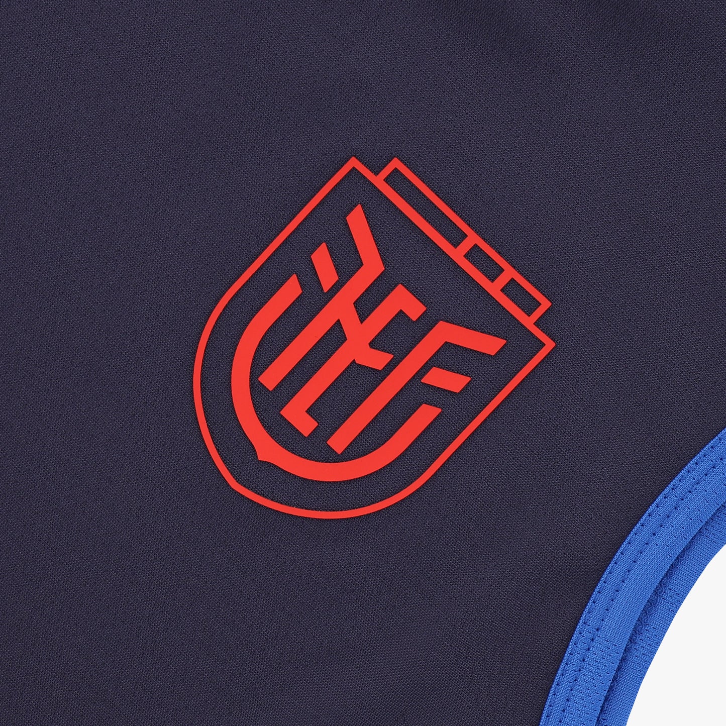 BVD Oficial de Entrenamiento FEF 2026 | Camiseta Sin Mangas Ecuador (Azul Marino)
