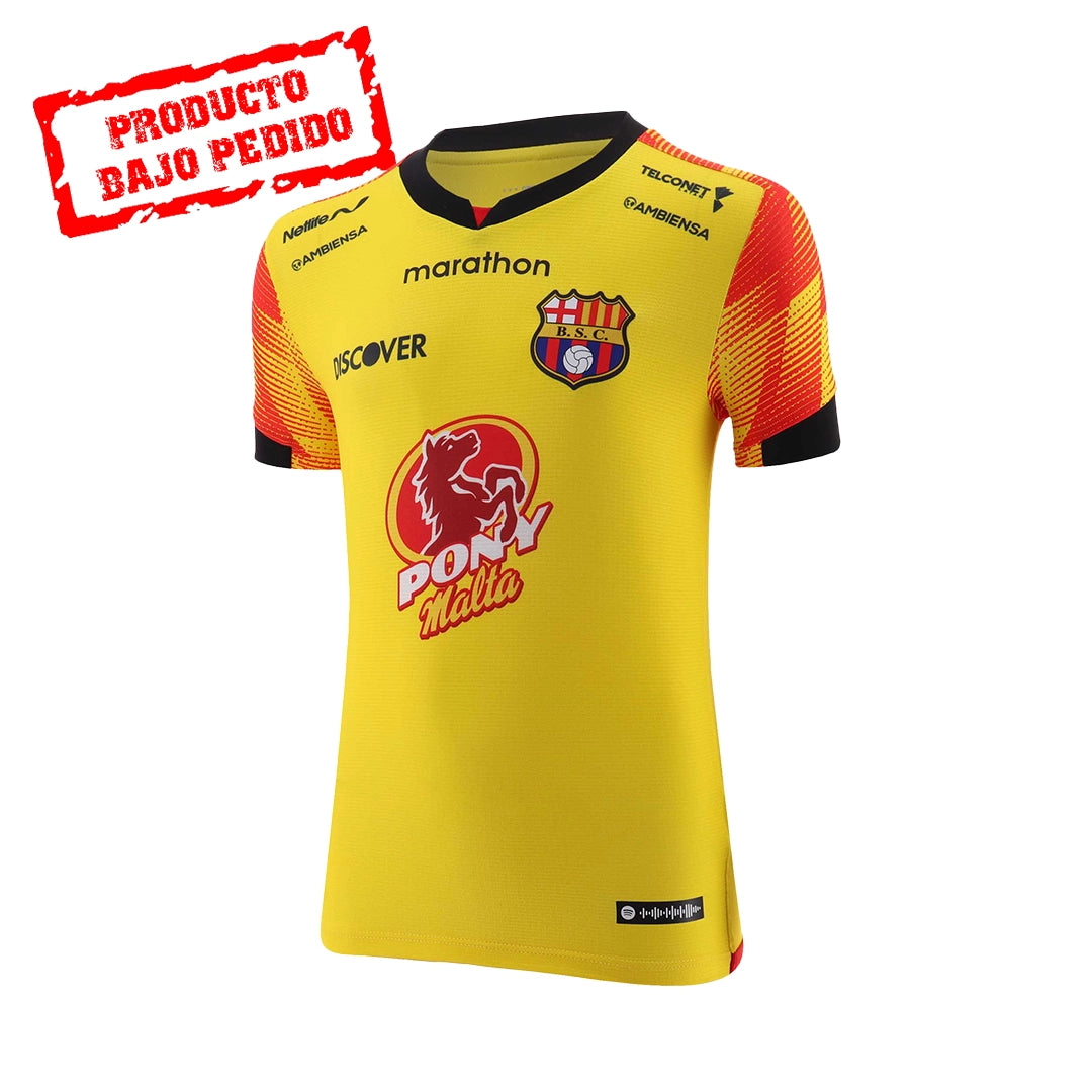 Camiseta Oficial Barcelona Sporting Club Ecuador 2023 Ninos