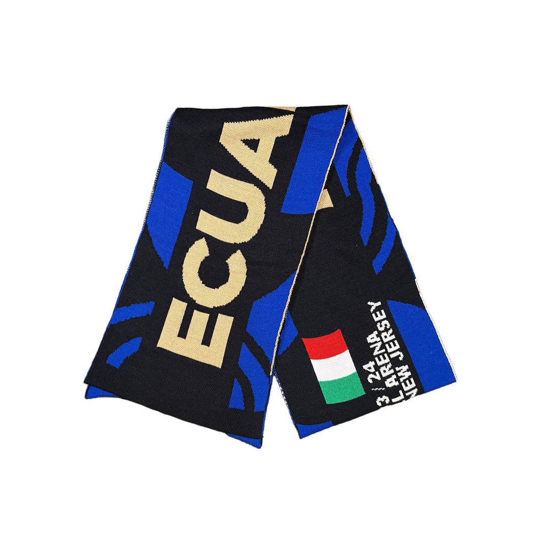 Ecuador vs. Italy Commemorative Scarf (Blue & White Edition)