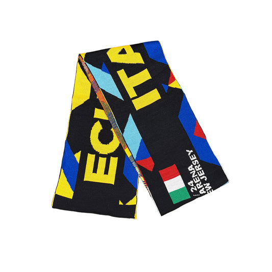 Ecuador vs. Italy Commemorative Scarf (Graphic Yellow Edition)