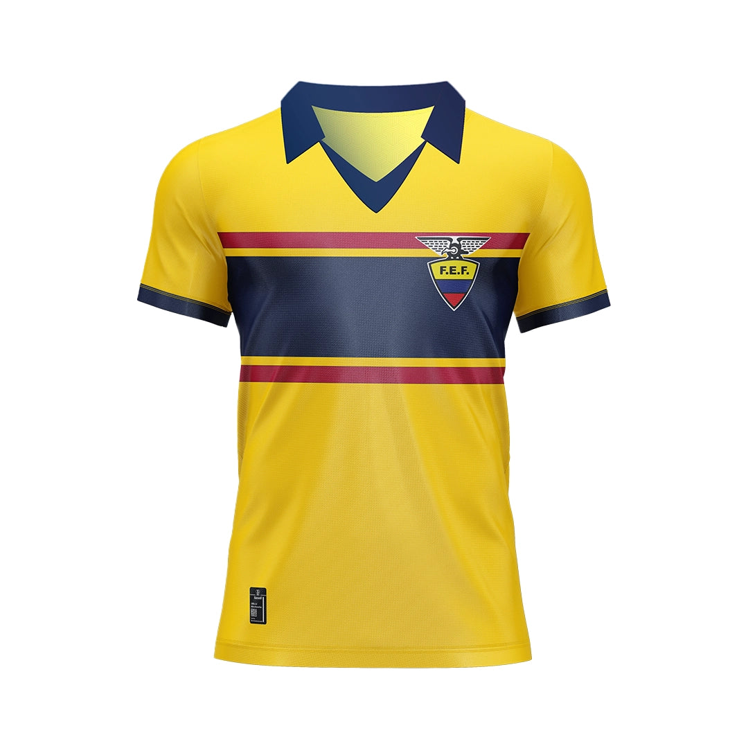 Camiseta Retro de la Selección Ecuatoriana de Fútbol Oficial 1983