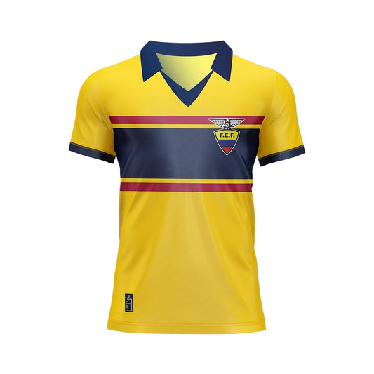 Camiseta Retro de la Selección Ecuatoriana de Fútbol Oficial 1983