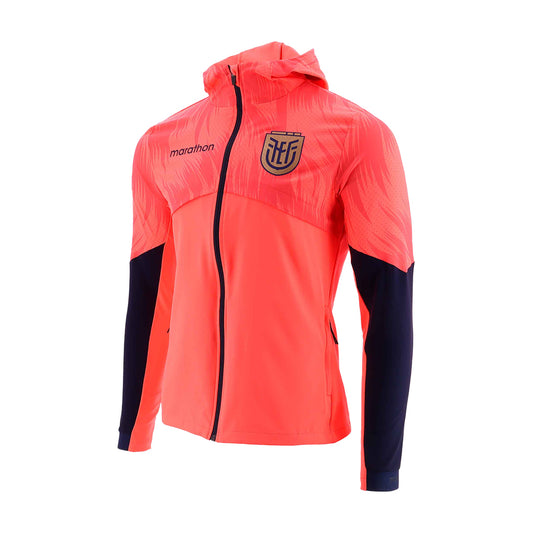 Official Ecuador Soccer Training Jacket 2026 Qualifiers Men Orange