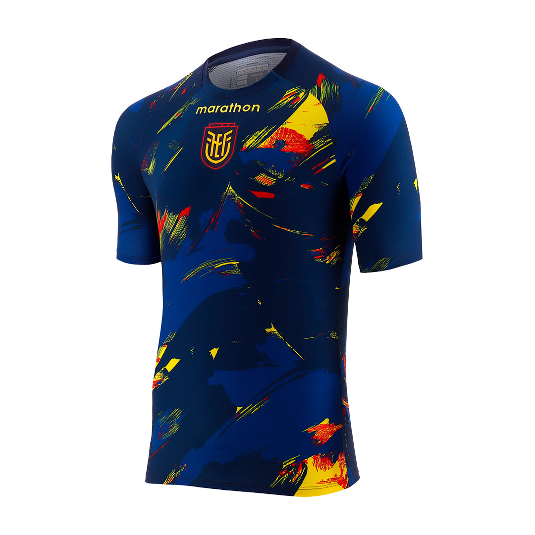 Official Men's Ecuador Pre-Match Jersey 2026 World Cup | Abstract Art Edition
