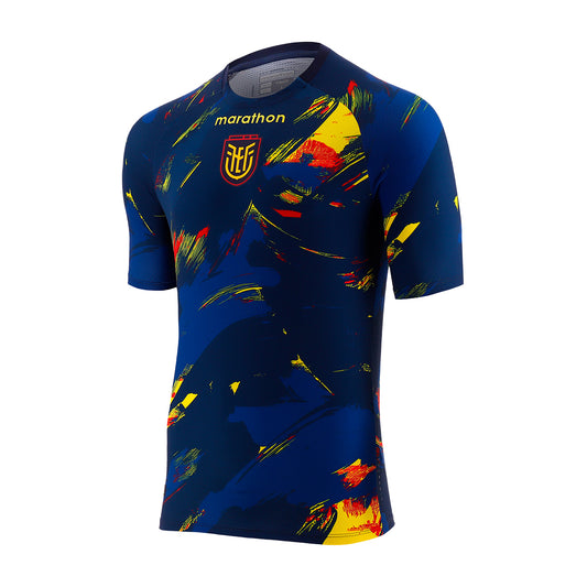 Camiseta Oficial FEF Pre-Partido Hombre Mundial 2026 | Diseño Arte Abstracto