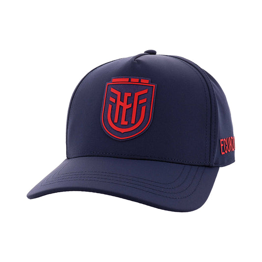 Official Ecuador National Team 2026 Cap – Navy Blue & Red Snapback by Marathon Sports