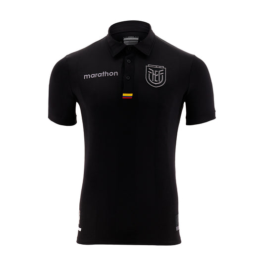 Camiseta Oficial Ecuador FEF 100 Años – Edición Limitada Centenario Negra para Hombre