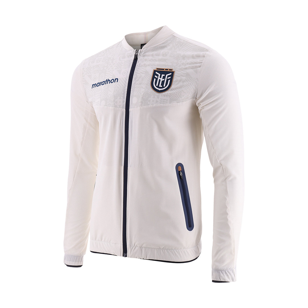 Official Ecuador 2026 World Cup Men's Track Jacket - Marathon Sports White National Team Gear