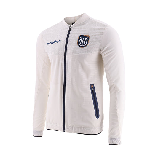 Official Ecuador 2026 World Cup Men's Track Jacket - Marathon Sports White National Team Gear
