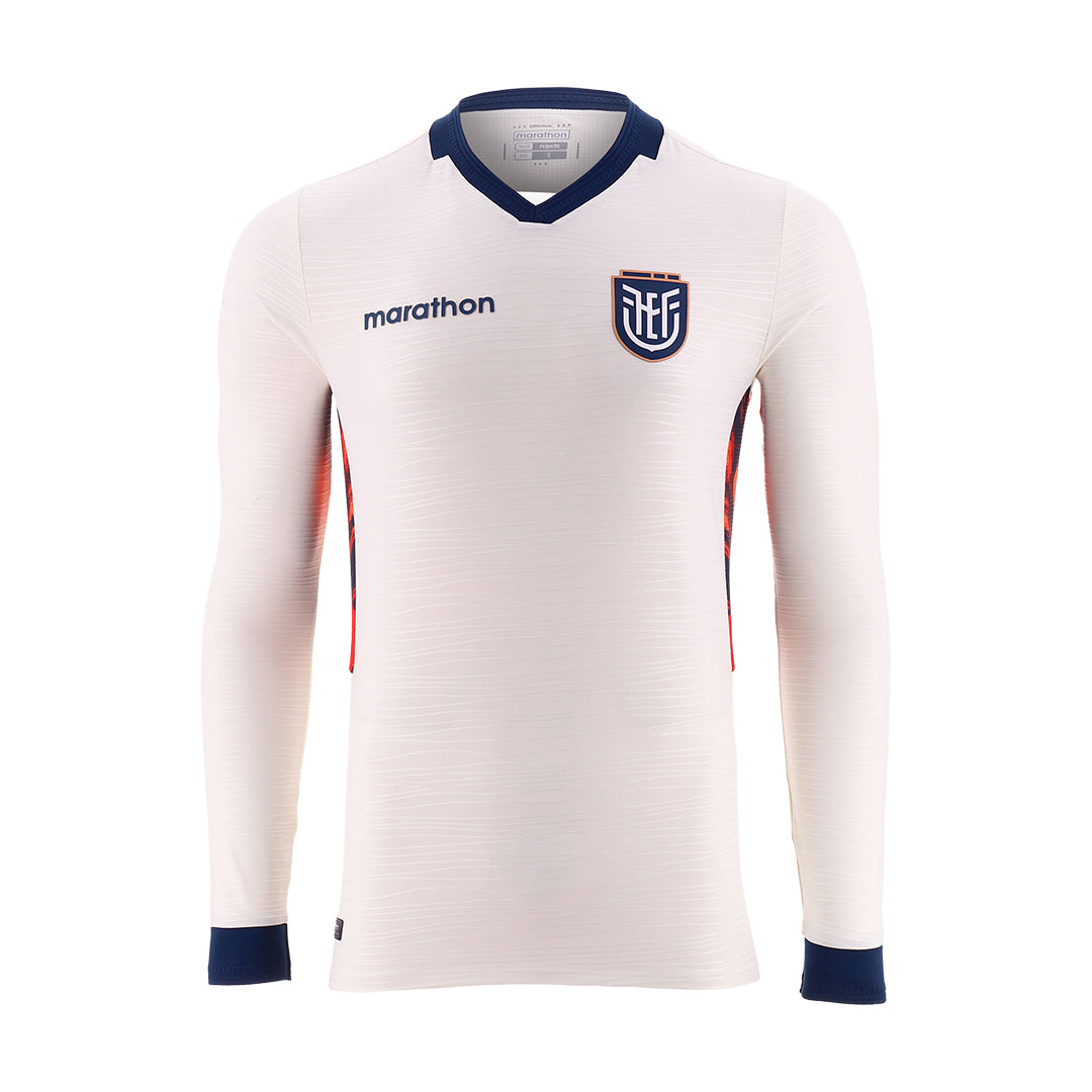 Official Ecuador Authentic 2026 World Cup Away 2 Jersey Men's Long Sleeve - Marathon Sports National Team Gear
