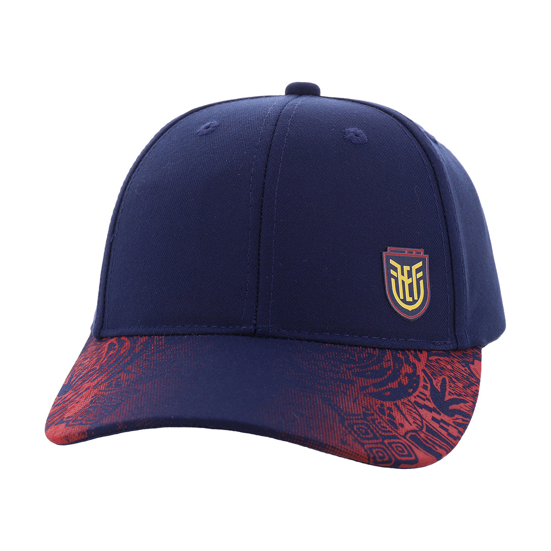 Official Ecuador National Team 2026 Cap – Navy Blue & Graphic Red Brim by Marathon Sports