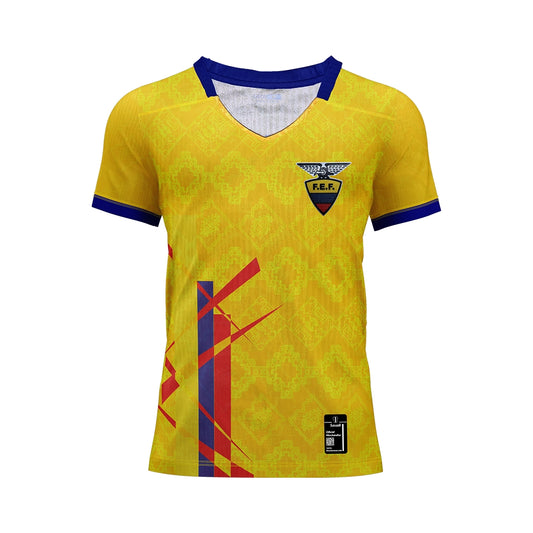 Camiseta Ecuador Edicion Fanatico Escudo FEF Retro