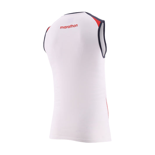 BVD Oficial de Entrenamiento FEF 2026 | Camiseta Sin Mangas Ecuador (Blanca)