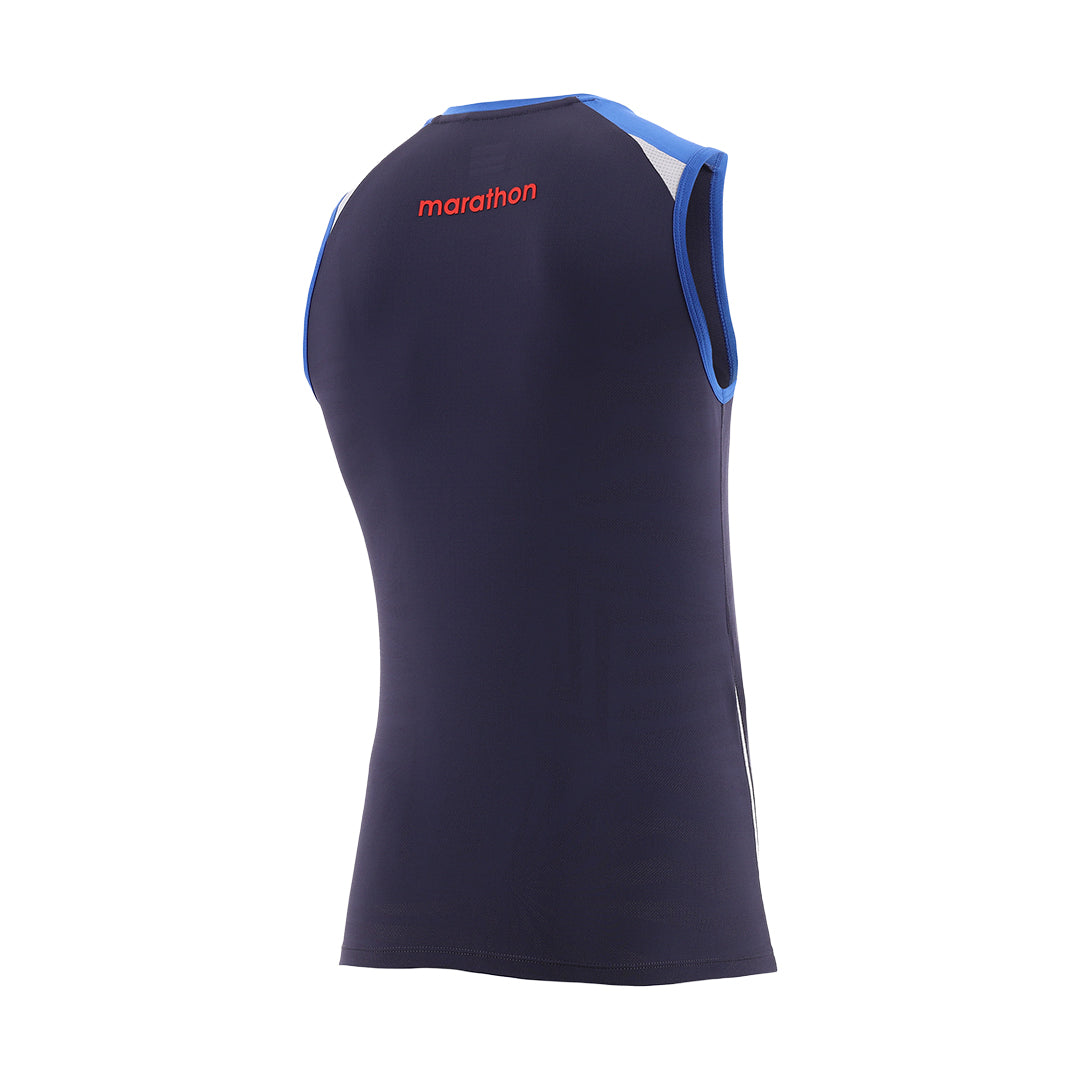 BVD Oficial de Entrenamiento FEF 2026 | Camiseta Sin Mangas Ecuador (Azul Marino)