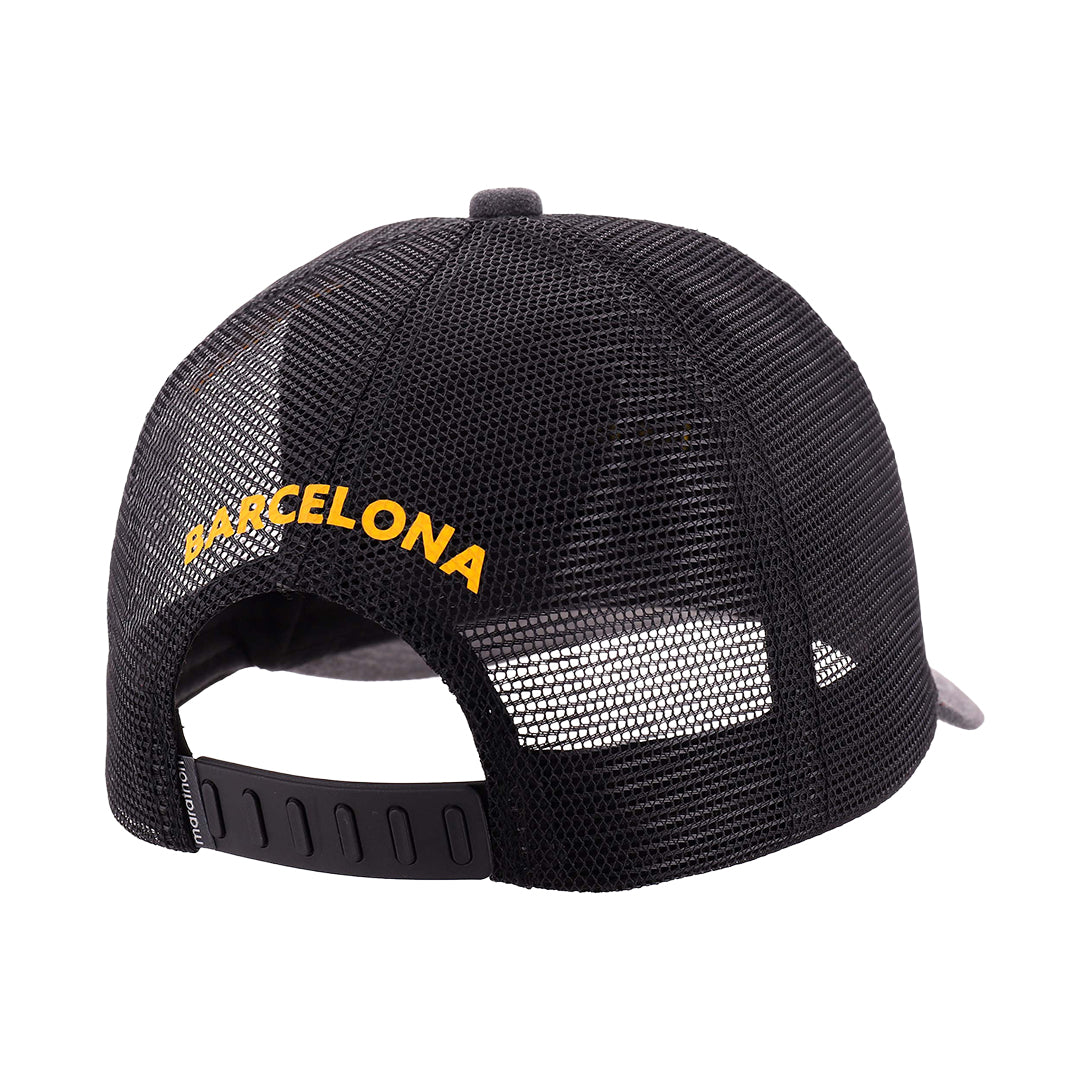 Official Barcelona Sporting Club "Street" Trucker Hat – Charcoal & Yellow