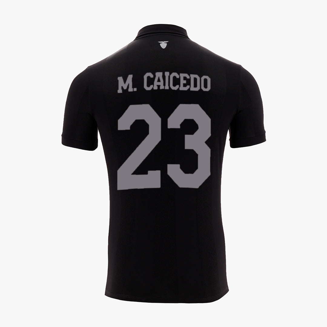 Camiseta Oficial Ecuador FEF 100 Años – Edición Limitada Caicedo Centenario Negra para Hombre