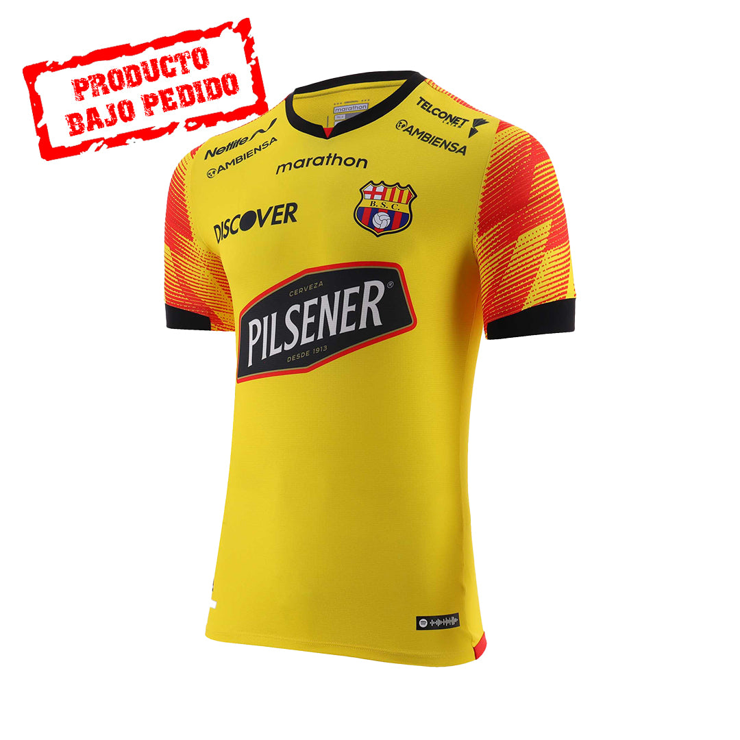 Camiseta Oficial Barcelona Sporting Club Ecuador 2024 Hombre