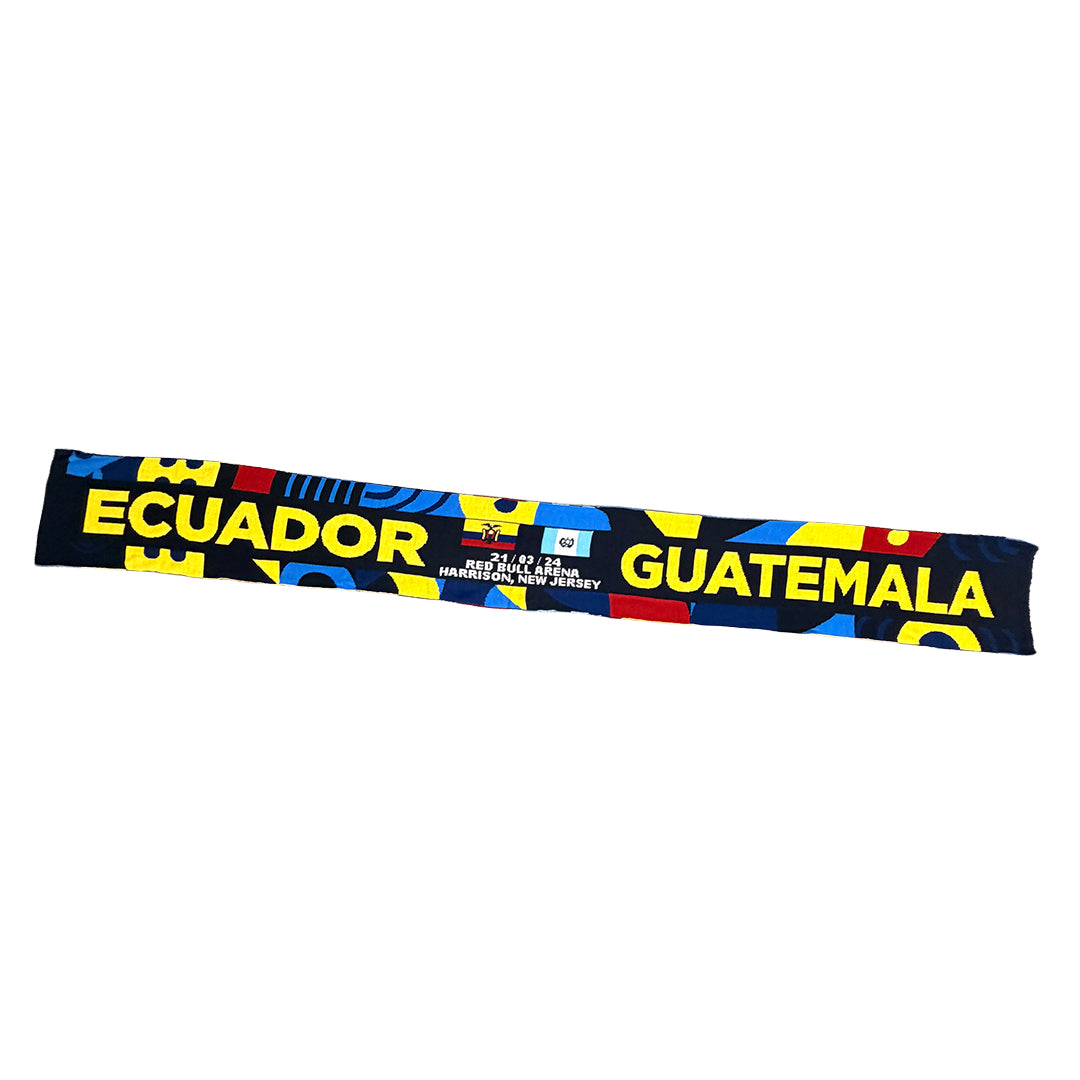 Ecuador vs. Guatemala Commemorative Scarf (Vibrant Yellow Edition)