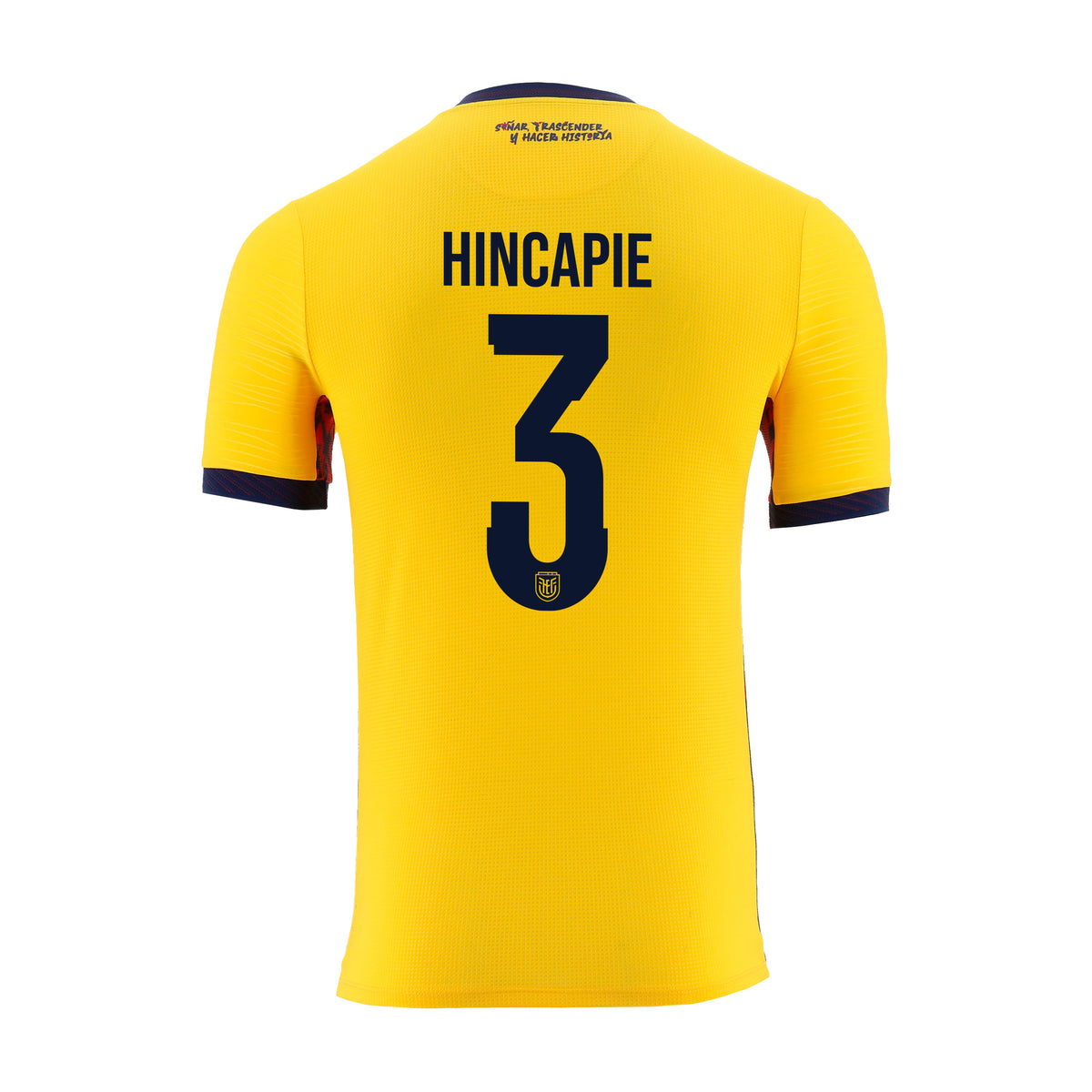Camiseta Oficial Ecuador - Piero Hincapié #3 (Edición Limitada Tipografía Mundial)
