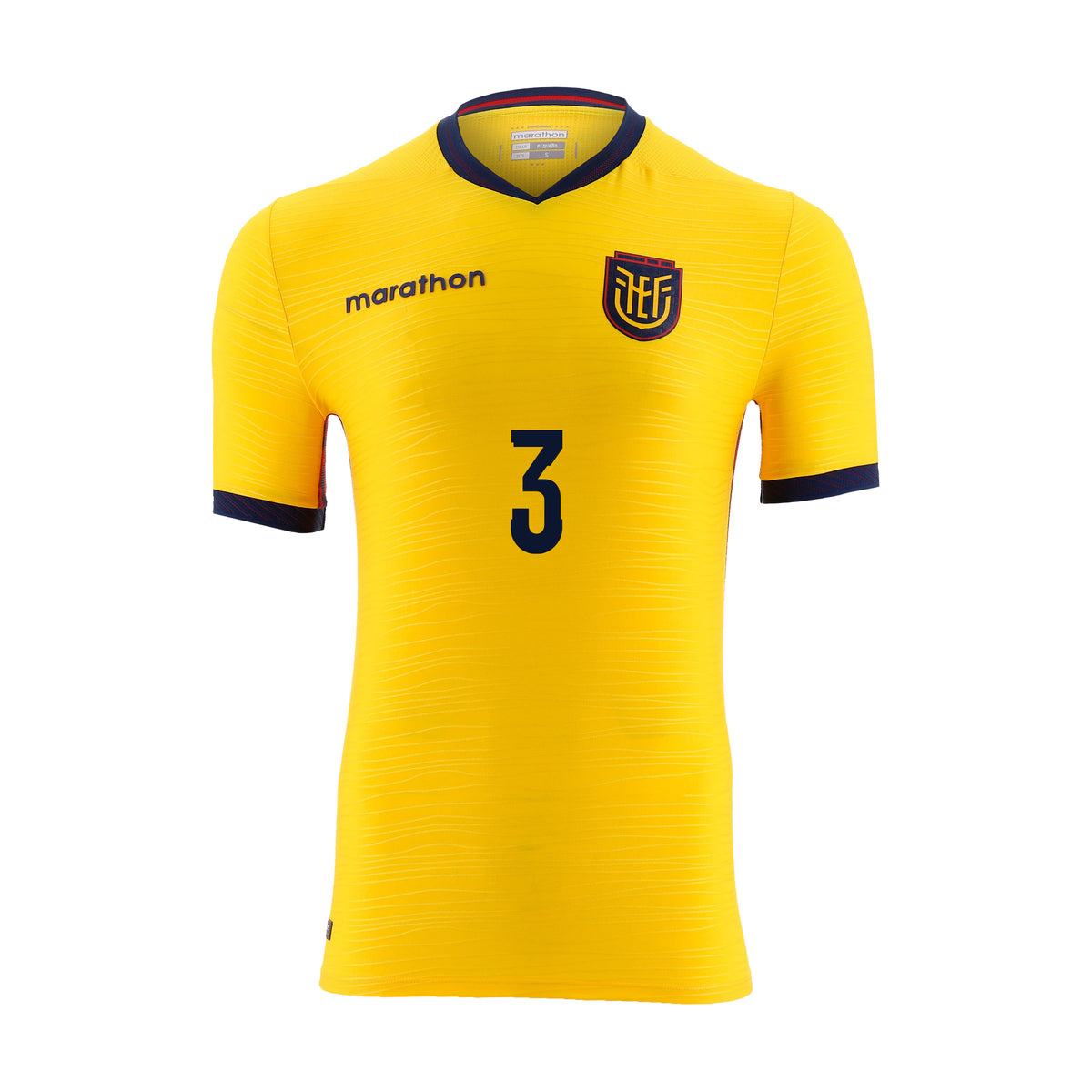 Camiseta Oficial Ecuador - Piero Hincapié #3 (Edición Limitada Tipografía Mundial)