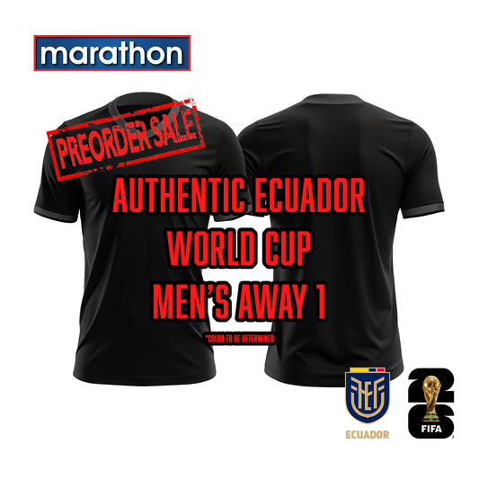 Official Ecuador Authentic 2026 World Cup Away 1 Jersey Men's