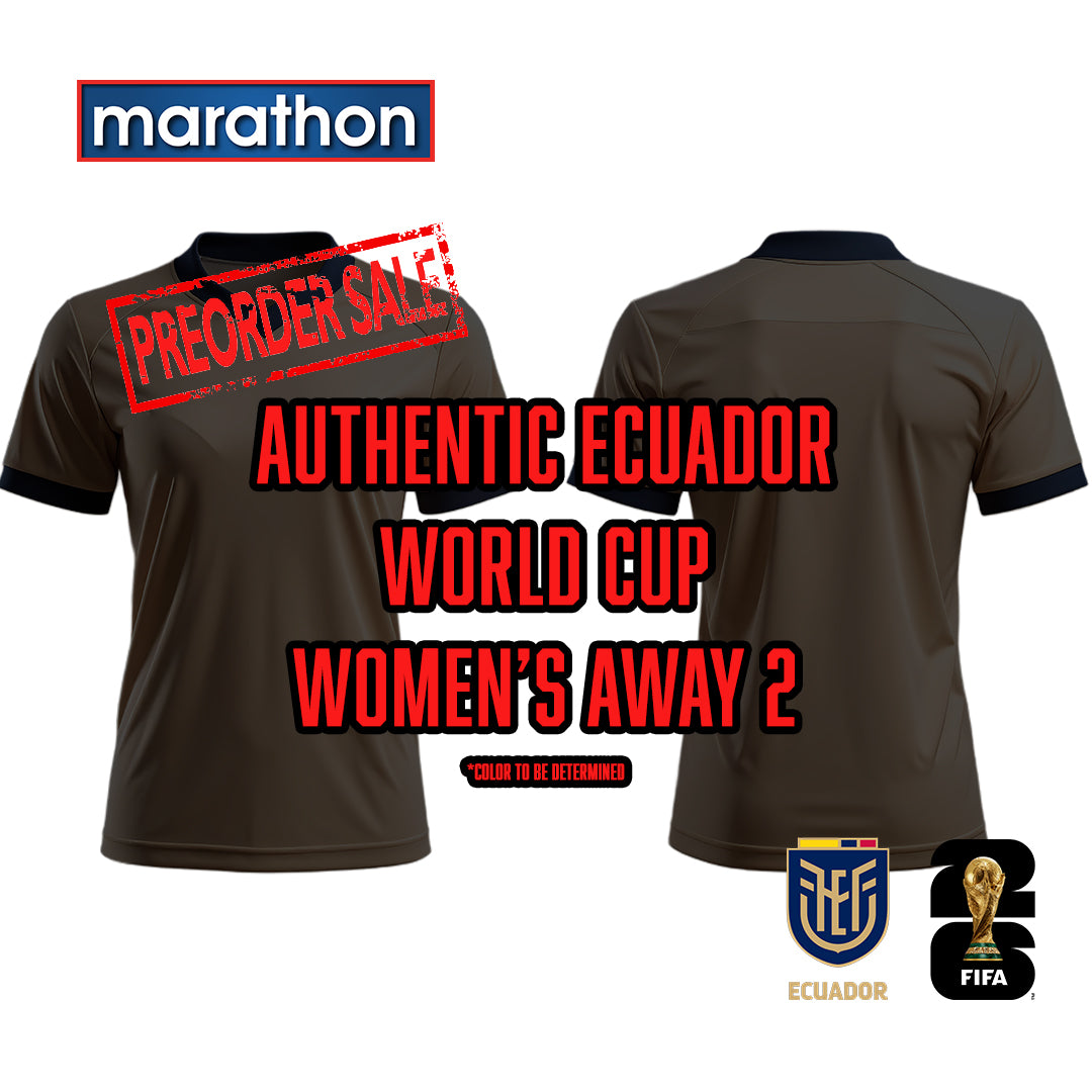 Official Ecuador Authentic 2026 World Cup Away 2 Jersey Women's