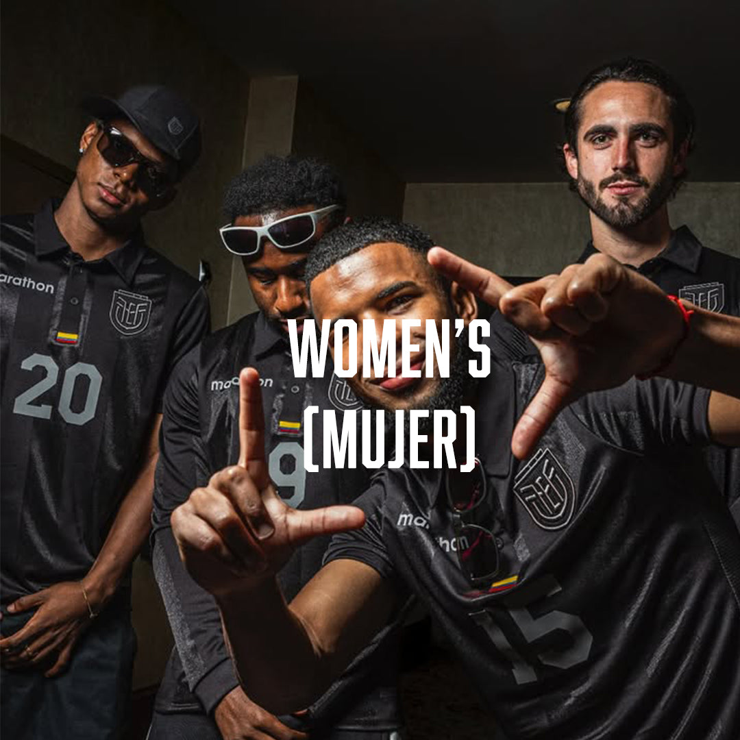 Camiseta Oficial Ecuador FEF 100 Años – Edición Limitada Centenario Negra para Mujer