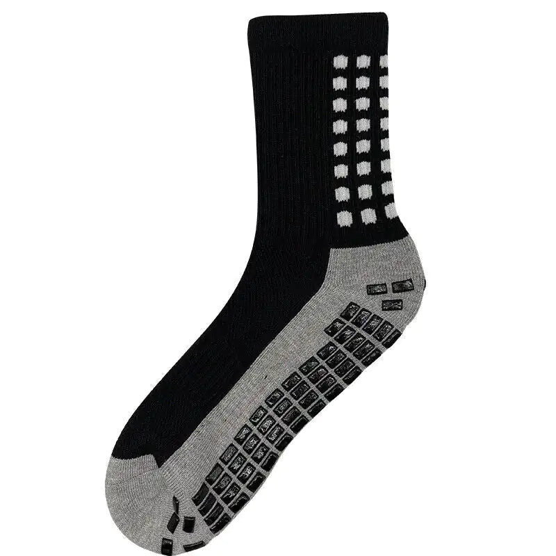 3 Pairs Sport Anti Slip Football Socks with Premium Rubber Grip