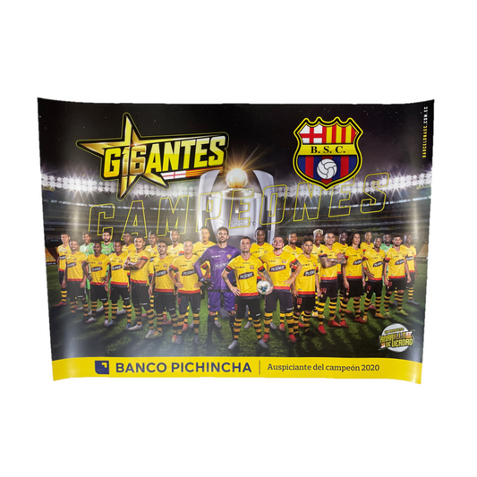 Poster Barcelona Sporting Club Ecuador de Colección Campeon 2020