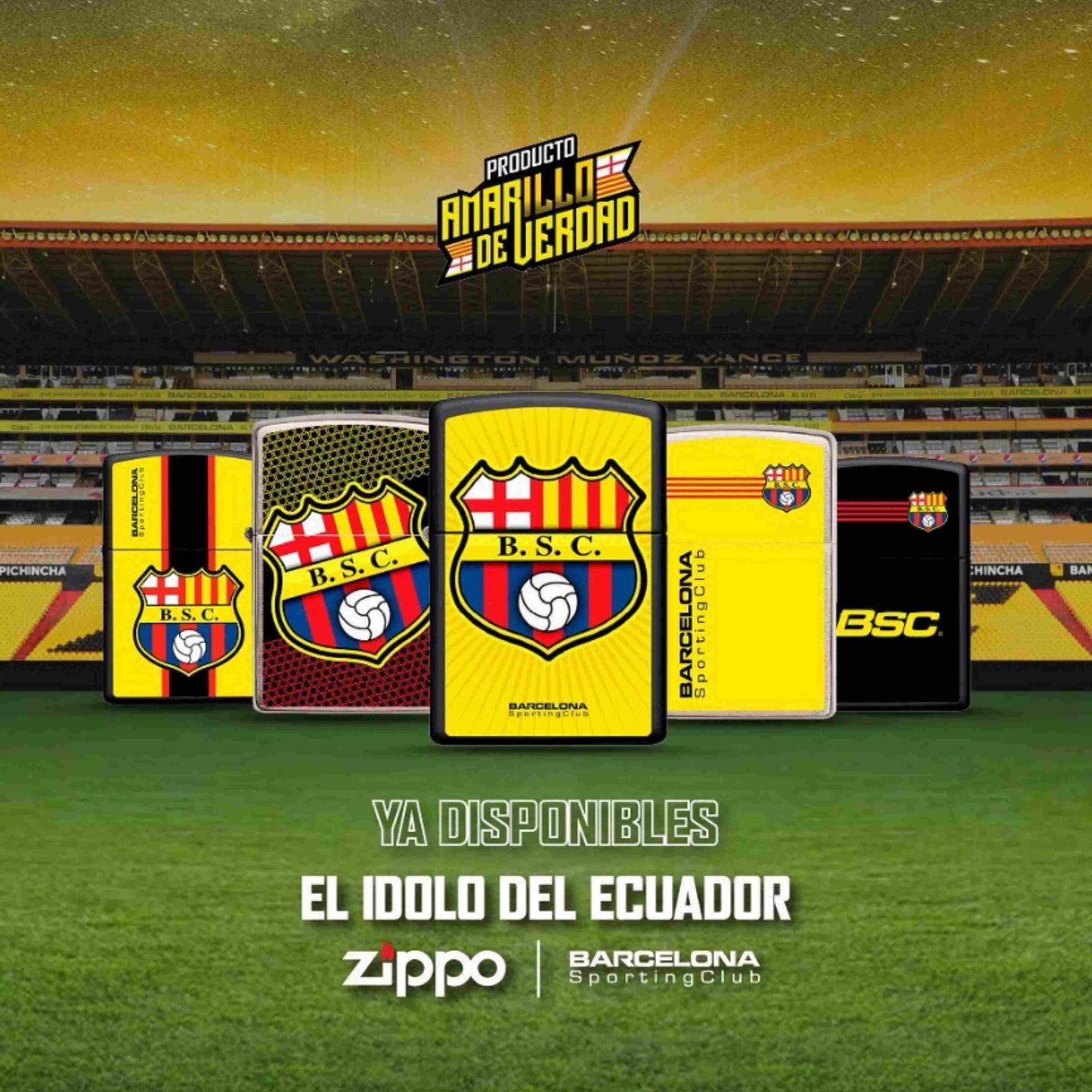 Encendedor Zippo Barcelona Sporting Club Ecuador
